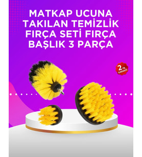 Matkap Ucu Temizlik Fırçası Seti Banyo Fayans Zemin İçin