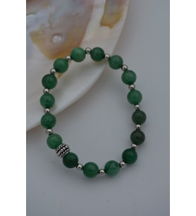 STONEAGE JEWELLERY Aventurin Doğal Taşlı Bileklik (Altın / Dore)
