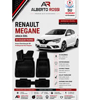 RENAULT MEGANE 2 2002 - 2009 Araca Özel Kauçuk 3D Profesyonel Oto Paspası