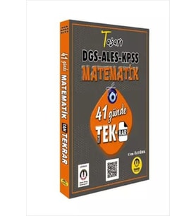 Tasarı Matematik 41 Günde DGS ALES KPSS Tekrar