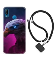 Huawei P20 Lite Mate 10 20 Lite Pro P40 Lite KılıfBoyun Askılı Silikon Kartal 1622