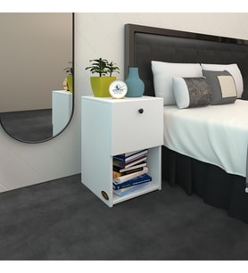 Kenzlife komodin izumi byz 60*39*39 komidin kitaplık ayakkabılık kapaklı arkalıklı (Karışık)