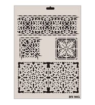 Dantel Seri Dn-905 Stencil 35X25 Cm