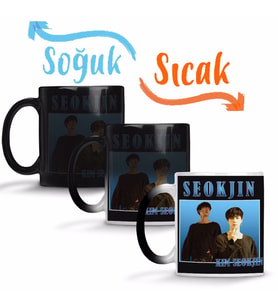 Kim Seokjin Vintage Bts Sihirli Kupa Bardak Porselen