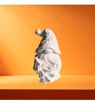 Dekoratif Yılbaşı Gnome Obje, Taş Tozu Ham Beyaz El Yapımı, Ev Dekoru, Masa Dekoru, Biblo