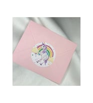Unicorn Sticker Gökkuşağı Rainbow Hero Kids Tek Boynuzlu At Çocuk Etiketi 4 Cm 100 Adet