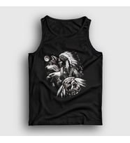 Presmono Unisex Siyah Animals Indian Kızılderili Atlet 306713tt