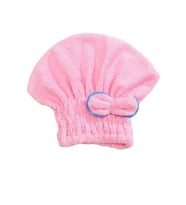 ÇARŞI HANEM Saç Kurutma Bonesi Kafa Havlusu Duş Bonesi Islak Saç Kurulama Bonesi Mikrofiber 1 Adet (Pembe)