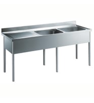 Electrolux Professional 2 Evyeli Tezgah, Evyeler 500x600x300mm, Damlalığı Solda - 2100 Mm LG2126SXEN