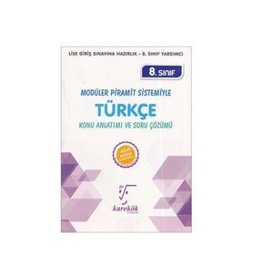 karakök yayınları 8. Sınıf Türkçe Mps (modüler Piramit Sistemi) Karakök Yayınları (Çok Renkli)