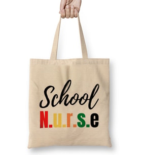 Nurse Gift İdea Funny Saying Quote-Nursing Medical Bez Çanta Uzun Saplı