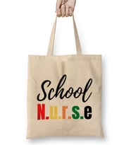 Nurse Gift İdea Funny Saying Quote-Nursing Medical Bez Çanta Uzun Saplı