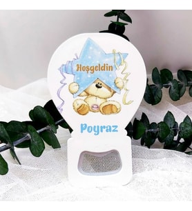 30 Adet Yıldız Tutan Ayıcık Yeni Doğan Bebek  Buzdolabı Magnet-