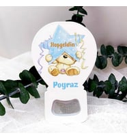 30 Adet Yıldız Tutan Ayıcık Yeni Doğan Bebek  Buzdolabı Magnet-