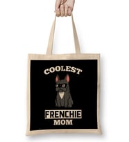 Coolest Cream French Bulldog Mom 01 Bez Çanta Uzun Saplı