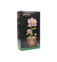 DOSTOYS 116-1 MİNİ ÇİÇEK BLOK OYUNCAK PEMBE JAPON GÜLÜ 315 PARÇA 6+