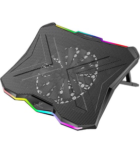 Vertux Dizüstü Bilgisayar Soğutma Standı, Sessiz Soğutmalı Dizüstü Bilgisayar Pedi, Rainbow Led Işık (Çok Renkli)