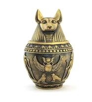 Antik Mısır Tanrısı Anubis Kapaklı Kutu