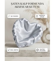 Kalp Formunda Aksesuar Kutusu ve Dekoratif Takı Çanağı