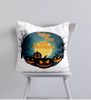 BK Gift Kişiye Özel Happy Halloween Tasarımlı Yastık-14