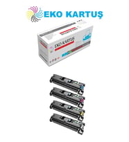 Eko Kartuş Hp Color Laserjet 2830 (Q3960A-Q3661A-Q3662A-Q3663A) Muadil Toner (Siyah)