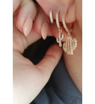 KAKTÜS 3LÜ SET KÜPE (Gold)