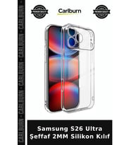 Samsung S26 Ultra Şeffaf 2MM Silikon Kılıf Cep Koruyucu Mobil Aksesuar