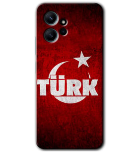 Redmi Note 12 4G Kılıf HD Desen Baskılı Kılıf - Ayyıldız Türk