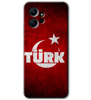Redmi Note 12 4G Kılıf HD Desen Baskılı Kılıf - Ayyıldız Türk