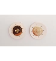 Angel Çanta Aksesuar Krem Suni Derili Mıknatıslı Çıtçıt Light Gold Metalli