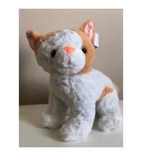 Sesli Miyavlayan Peluş Kedi 35cm (Çok Renkli)