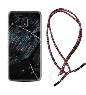 Xiaomi Redmi 8A 8 Pro 9C 9T 10C 11T Pro Kılıf Boyun Asklı Rasta Silikon Foid Green 1643