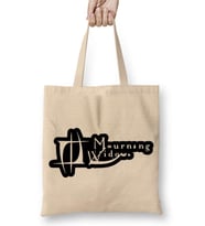 Mourning Widows Logo Bez Çanta Uzun Saplı