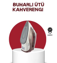 Seramik Tabanlı Buharlı Ütü 2200w Dikey Ütüleme 300ml Kahverengi