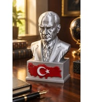 Atatürk ve Türkiye Dekoratif Biblo - 15cm