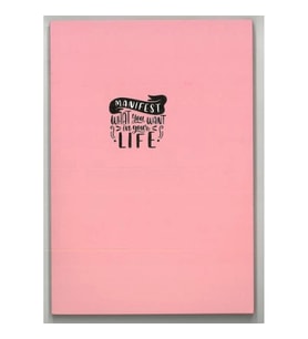 DRN GIFT ST-0205 14x20 BOYALI KENAR KARTON KAPAK 64 YP. ÇİZGİLİ DEFTER - TEKLİ