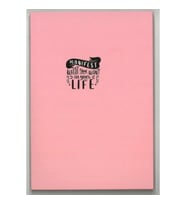 DRN GIFT ST-0205 14x20 BOYALI KENAR KARTON KAPAK 64 YP. ÇİZGİLİ DEFTER - TEKLİ