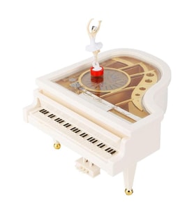 Piyano Müzik Kutusu Döner Balerinli Büyük Boy 20 cm (Karışık)