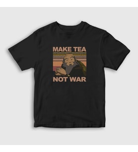 Presmono Unisex Çocuk Siyah Iroh Make Tea Anime Avatar The Last Airbender T-Shirt 262441tt