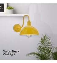 RİOLİGHT VİNTAGE,RUSTİK,RETRO SARI METAL OTEL,CAFE,ODAKLAR İÇİN DUVAR APLİK ŞAPKA ÇAPI:23CM