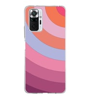 Xiaomi Redmi Note 10 Pro Uyumlu Kapak  Renk Cümbüşü Tasarımlı Şeffaf Silikon Kılıf