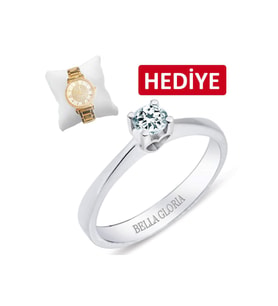 Bella Gloria 0.13ct Tektaş Pırlanta Yüzük (SLTK114)