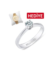Bella Gloria 0.13ct Tektaş Pırlanta Yüzük (SLTK114)