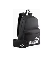 Puma Phase Set Kalemlikli Unisex Sırt Çantası Siyah Okul Çantası
