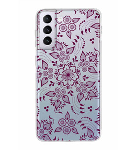 Samsung Galaxy S21 Plus  Kamera Korumalı Kapak Nostalji Desen Tasarımlı  Şeffaf Kılıf