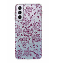 Samsung Galaxy S21 Plus  Kamera Korumalı Kapak Nostalji Desen Tasarımlı  Şeffaf Kılıf