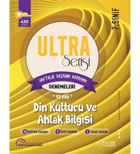 PALME ULTRA 7.SINIF DİN KÜLTÜRÜ VE AHLAK BİLGİSİ HAFTALIK KAZANIM KAVRAMA DENEMESİ