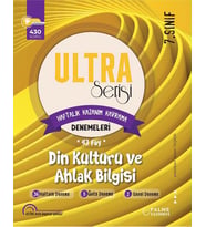 PALME ULTRA 7.SINIF DİN KÜLTÜRÜ VE AHLAK BİLGİSİ HAFTALIK KAZANIM KAVRAMA DENEMESİ