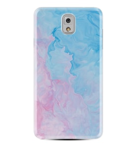 Samsung Note 3 4 5 8 9 20 Ultra 10 Lite Kılıf Desenli Silikon Pink Blue Abstract 1385