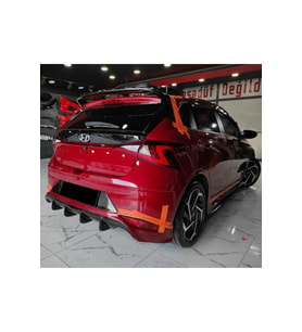 Hyundai i20 Arka Ek Mat Siyah Plastik Karlık 2019+